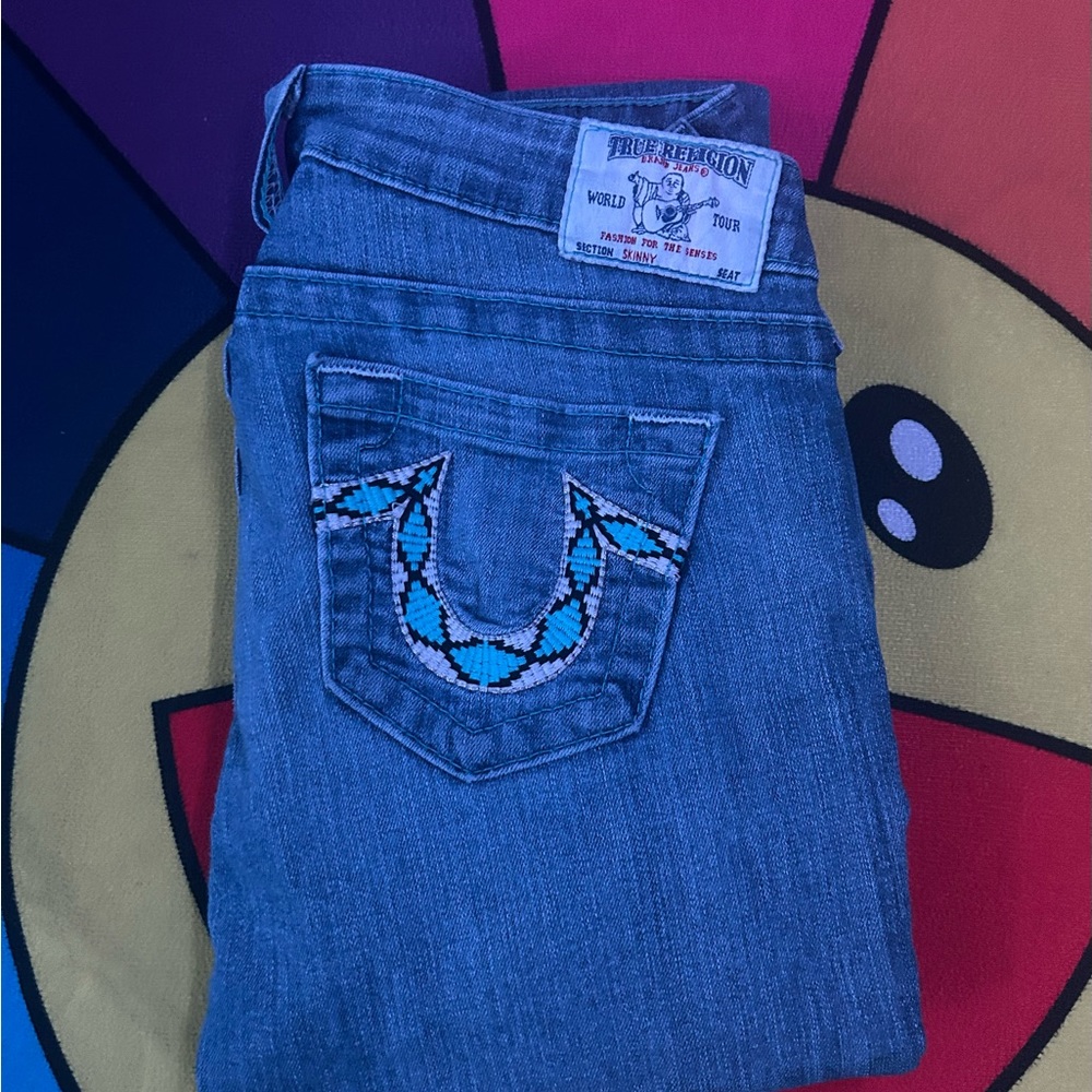 True Religion Denim Blue and White & Blue